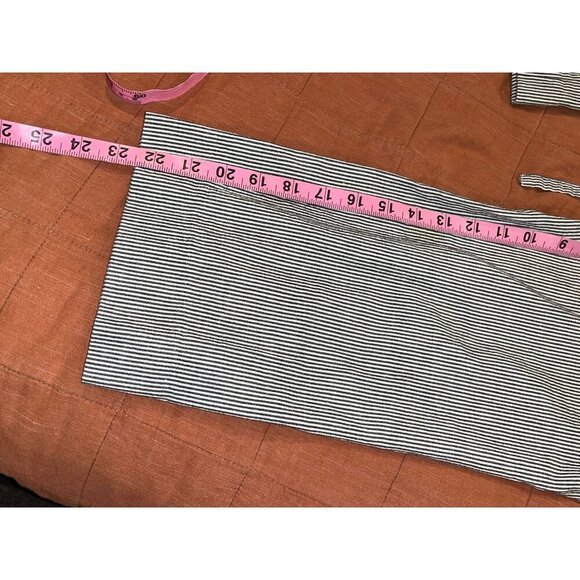 Vanessa Bruno Womens Striped Wide-Leg Button-Fly Pants Size 36 Cotton Blend Blue - Picture 7 of 8